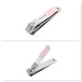 thumbnail image 5 of Unique Bargains 1pc Gradient Small Carbon Steel Flat Nail Clippers 2.36" Length Pink, 5 of 6