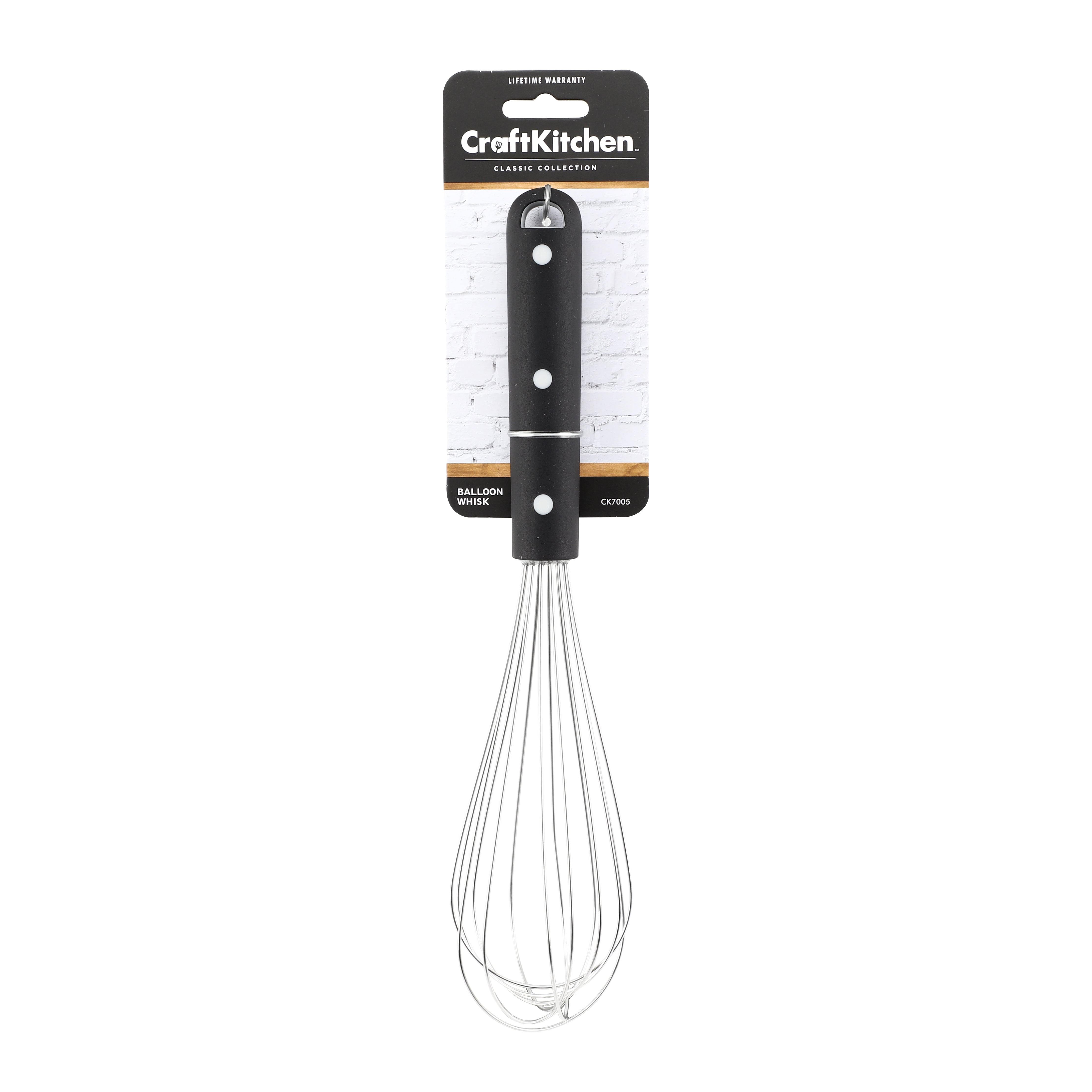 Craft Kitchen Balloon Whisk – Stainless Steel Wire Whisk for Mixing, Whipping, and Stirring