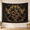 B, variant on XaaKee Tapestry, Serpent Of Deep Night Celestial Botanical Star Fields, High-Quality Polyester Tapestry Wall Hanging, 60x40Inch
