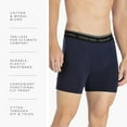 thumbnail image 5 of Fishers Finery Mens Modal Boxer Briefs with ComfortFlex Waistband Althletic Fit Moisture Wicking Underwear; Single (Navy, XL), 5 of 5