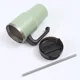 thumbnail image 5 of Tumbler with Handle Lid, Straw, Stainless Steel Water Bottle, Vacuum Thermos Cup, Travel Car Coffee Mug, 20oz, 5 of 5