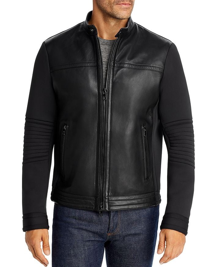 Michael Kors BLACK Mixed-Media Racer 