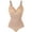 Beige, variant on MANIFIQUE Shapewear Bodysuit for Women Tummy Control Body Shaper V-Neck Cami Bodysuit with Built in Bra
