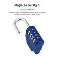 thumbnail image 2 of Combination Padlocks, 4 Digit Locker Padlocks For Gym Lockers, School Locker, Weatherproof Outdoor Padlock Fence - Jxlgv, 2 of 5