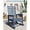 Navy Blue, variant on Rocking Adirondack Chair Outdoor, HDPE High Back Porch Rocker Chairs for Adults, All Weather Resistant Furniture for Patio, White