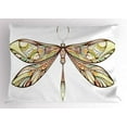 thumbnail image 2 of Ambesonne Dragonfly Pillow Sham, Colorful Bug Design, 26" X 20", Multicolor, 2 of 2