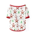 thumbnail image 3 of Pijamas navideños familiares a juego, camiseta con estampado de árbol de Papá Noel y pantalones, ropa de dormir para estar en casa., 3 of 8