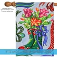 thumbnail image 3 of Toland Home Garden Christmas Cactus Boots Flower Christmas Flag Double Sided 28x40 Inch, 3 of 5