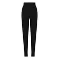 thumbnail image 5 of Wyobmus Women's Baggy Sweatpants Solid Color Loose Joggers High Waist Drawstring Cinch Bottom Yoga Sweat Pants A-Black, 5 of 6