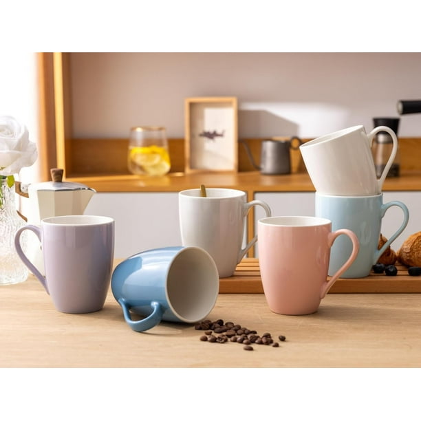 GBHOME 16oz Coffee Mugs Set of 6, Large Ceramic Coffee Mugs for
