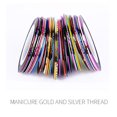 thumbnail image 2 of Ygjytge 30 Colores Glitter Nail Striping Foil Tips Cinta Línea Pegatinas Diy Nail Tips Ygjytge Para estrenar, 2 of 9