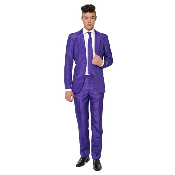 Suitmeister Men's Solid Purple Color Suit