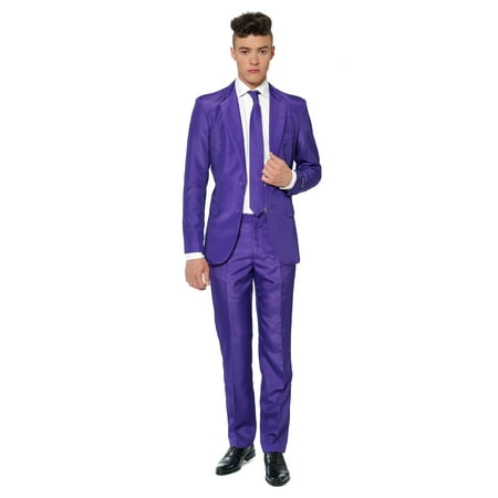 Suitmeister Men's Solid Purple Solid Suit