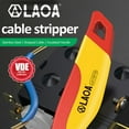 thumbnail image 6 of LAOA VDE Insulated Electrician Knife 1000V Cable Stripping Knife Straight Curved Hook Fixed Blade Wire Strippe (VDE Hook Stripper), 6 of 11