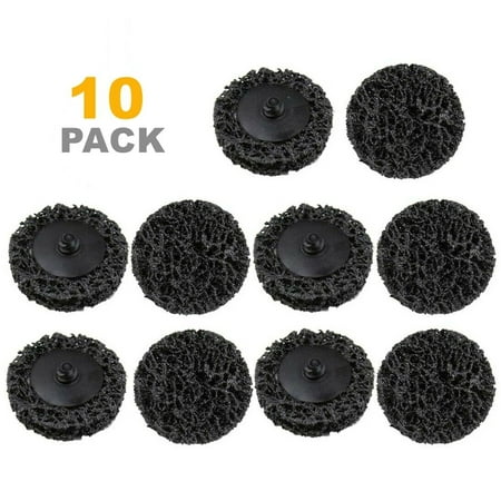 

SATC 10PCS 2 inch Roll Lock Strip Sanding Discs Paint & Rust Removal Stripping Wheel for Die Grinder