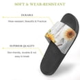 thumbnail image 3 of GZHJMY Stylish Slides for Women Men, Chrysanthemum and Cow Soft Flexible Slip-on Sandals Slippers, 3 of 7