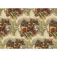 thumbnail image 1 of Ahgly Company Machine Washable Indoor Rectangle Transitional Red Brown Area Rugs, 2' x 5', 1 of 7