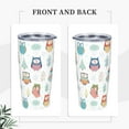 thumbnail image 2 of Winter Owls Tumbler,Owls 20oz Stainless Steel Insulated Travel Tumbler,Travel Coffee Mug with Lid and Straw Water Bottle Drink Tumbler Cups Gifts for Women Men, 2 of 6