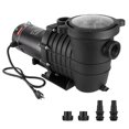 thumbnail image 1 of KFFKFF Above Ground Pool Pump, 2 HP, 110 GPM Max Flow Single Speed Swimming Pool Pump, 110V/240V 3450 RPM 59 ft Max Head Pool Pump with Filter Basket, 1 of 9