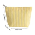 thumbnail image 3 of Hometravel Travel Makeup Bag, Portable Toiletry Organizer Pouch with Zipper, Lightweight Striped Cosmetic Storage Bag for Vacation, Gym, Overnight Trip, Airplane, 3 of 6