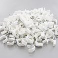 thumbnail image 3 of 1000 Round 3/4 Inches (20 mm) Cable Wire Clips Cable Management Cord Tie Holder Coaxial Nail in Clamps Tacks, 3 of 5