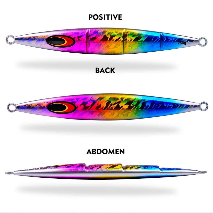 5PC Slow Rolling Tippfish Deep Sea Boat Fishing Glow-in-the-dark Road Bait 30-200g Sea Fishing Bait Fast Sinking Road Iron Plate