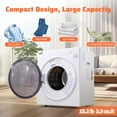 thumbnail image 3 of CTT 1500W Portable Clothes Dryer 3.5 cu.ft, 110V Portable Dryers for Laundry with  4 Drying Mode, Apartments, RVs, Dorms, 3 of 8