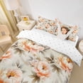thumbnail image 2 of Erosebridal Chic Peony Flower Duvet Cover Set for Girls, Retro Floral Bedding Full, Reversible, 3pcs 1 Duvet Cover and 2 Pillowcases, No Comforter, 2 of 6