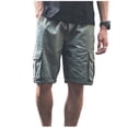 thumbnail image 3 of Thousandth Streetwear Cargo Shorts Men Vintage Elastic Waist Everyday Shorts Drawstring Casual Work Shorts Breathable Fashion Summer Shorts for Men, 3 of 8