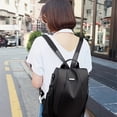 thumbnail image 2 of Minimalist Anti Theft Backpack Purse, Convertible Two-way Daypack, Portable College School Bag & Travel Bag, 2 of 4
