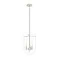 thumbnail image 2 of Hunter - Sacha 3-light Brushed Nickel, Medium Size Pendant Light, Dimmable, Modern Style, Urn Shaped, for Bedrooms, Dining, Living Rooms - 19317, 2 of 9