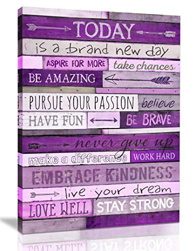 Be Brave Room Decor Wall Home Decor For Teen Girls Positive Affirmation Wall Quote Print For Living Room Bedroom Decor Hanging Wall Decor Canvas Banner For Girl Boy Teenager And Kids Room