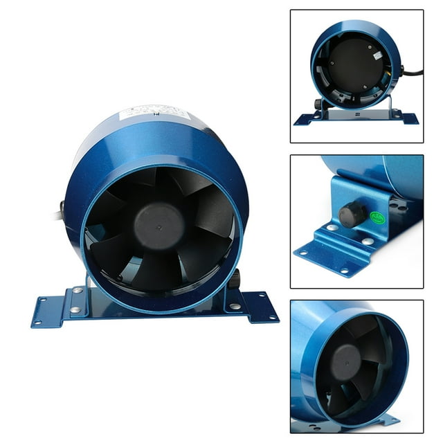Duct Fan, Duct Booster Fan, AC 220V 5000 RPM Maximum Speed Workshop For Bathroom Kitchen Basement