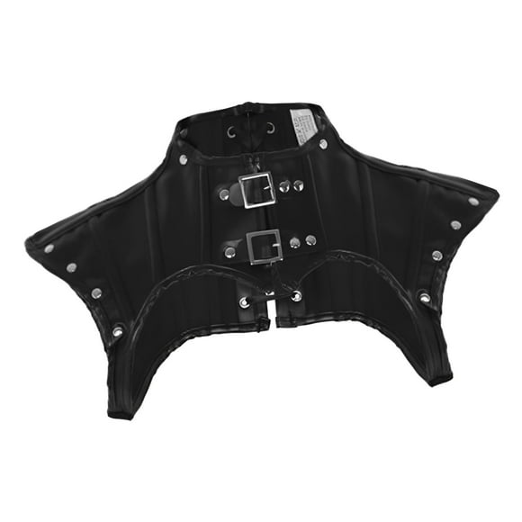 Retro Vintage Punk gótico hombro encaje capa chaqueta encogimiento de hombros Tops fiesta de Halloween XXL jinwen Tops góticos con hombros descubiertos