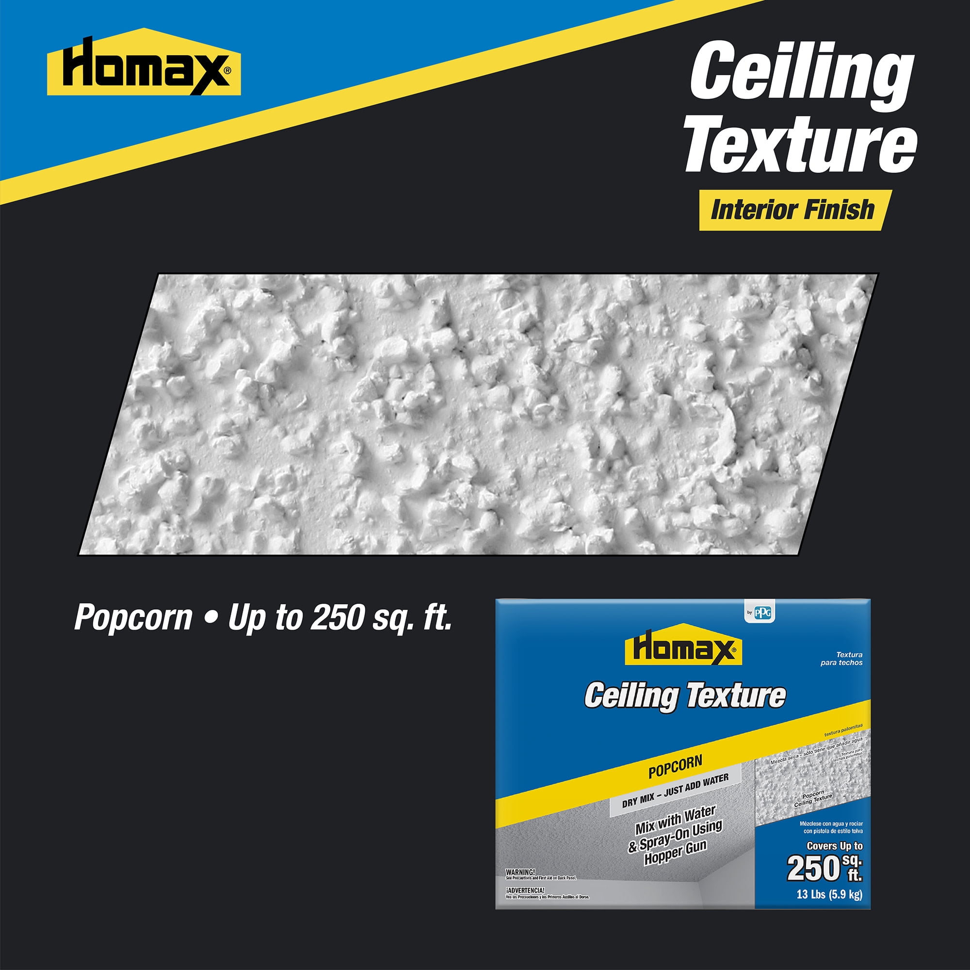 Homax Dry Mix Popcorn Ceiling Texture, 13 lbs.