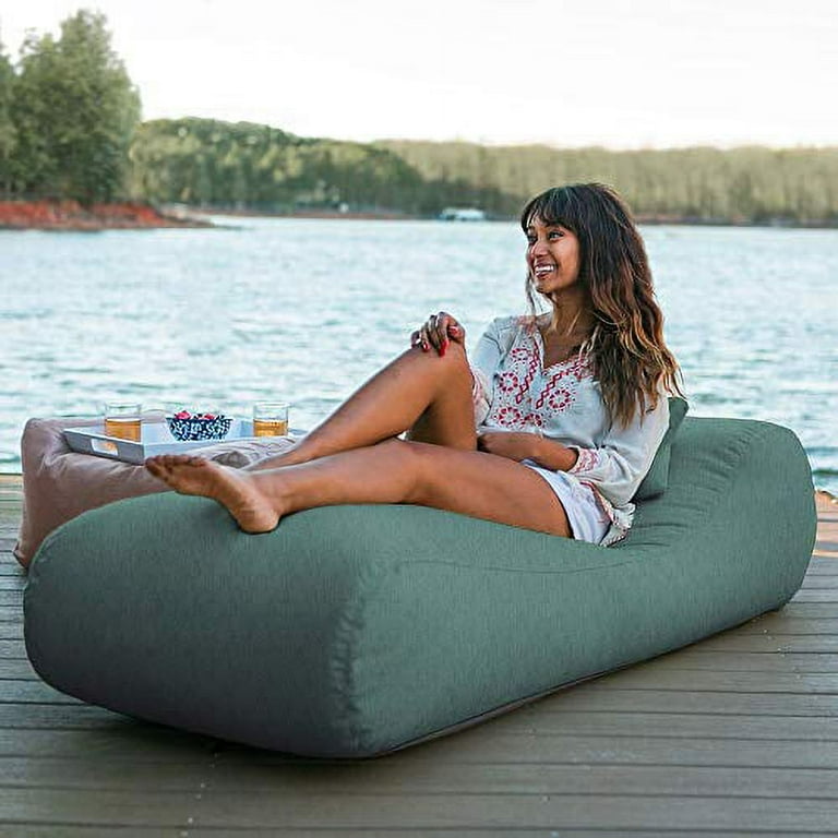 Jaxx Arlo Outdoor Bean Bag Sun Lounger Pool Patio Chaise Recliner Twin Breeze Walmart