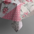 thumbnail image 5 of Pioneer Flower Floral Print Pattern Square Tablecloth,Waterproof Square Table Cover,Wipeable Spillproof Washable Table Cover for Home Kitchen Party Decor 42"X42"(107x107cm), 5 of 6