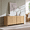 Natural, variant on Aitjunz 66" Buffet Cabinet with Storage, Modern Sideboard w/Curved Edges & Adjustable Shelves, Cream