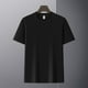 thumbnail image 4 of Tops para hombre, blusas y camisas de cuello redondo y manga corta para hombre, jersey deportivo informal elástico de color liso para hombre, blusas de poliéster y algodón con cuello redondo y manga c, 4 of 8