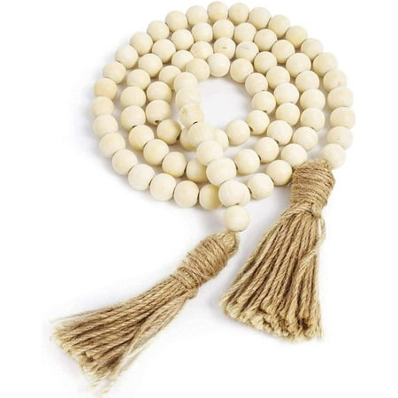 58in Wood Bead Garland Farmhouse Beads With Tassels Coffee Table Decor Decorations For Living Room Natural String Home Decorative Canada - Home Decor Wood Bead Garland 58in Wood Bead Garland Farmhouse Beads With Tassels Coffee Table Decor Decorations For Living Room Natural String Home Decorative Canada - Home Decor Wood Bead Garland