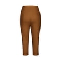 thumbnail image 5 of Sexlip Womens Cropped Pants Spring Summer drawstring waist relaxed fit durable material patch pockets machine washable for summer outing Brown XXXL, 5 of 6