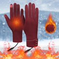 thumbnail image 5 of Tuvgenk Thermal Rechargeable Heated Gloves Outdoor Reusable Adult Hand Warmers Gloves Red Durable Cycling Gloves, 5 of 5