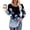 Black, variant on My Items Shirts for Women Women's Long Sleeve Shirts Women's Long Sleeve Top Fashion Casual Fold Low Round Neck Printed T Shirt Xxxl