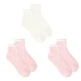 thumbnail image 2 of Fruit of the Loom Relaxing Comfort Quarter Crew Socks for Women, Pink, Sizes 4-10 (3-Pack), 2 of 7