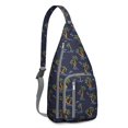 thumbnail image 1 of Minimalist Palm Tree Sling Backpack - Clean Line Tropical Design Crossbody Bag, Fashionable for Daily Commute, 1 of 4