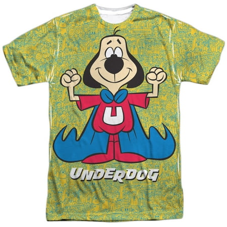 Underdog Cartoon Comedy Superhero TV Series Super Flex Adult Front Print T-Shirt