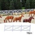 thumbnail image 6 of 10 Pieces Railroad Fence Model Building Railing Modern White Design for Model Train Hobby Projects, 6 of 9