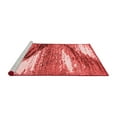 thumbnail image 2 of Ahgly Company Machine Washable Indoor Round Abstract Red Modern Area Rugs, 3' Round, 2 of 4