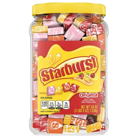 Starburst Original Chewy Candy, 54 oz Jar