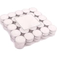 thumbnail image 1 of 50 Pcs Tea Light Candles Tealights for Wedding Parties Special Occasions, White, 1 of 6